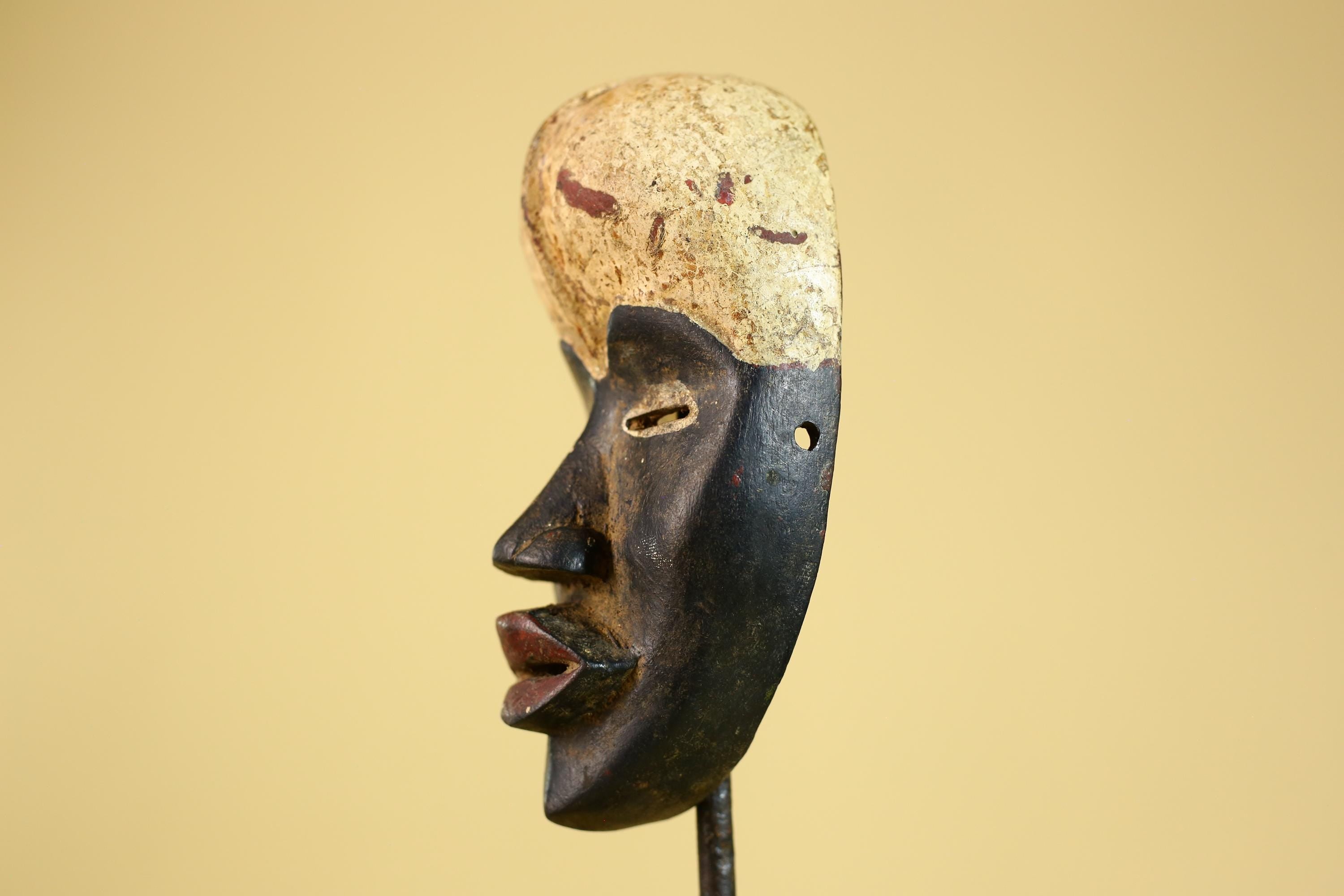 African Tribal Dan Mask Vintage Wooden African Art Hand Carved Mask-G6261