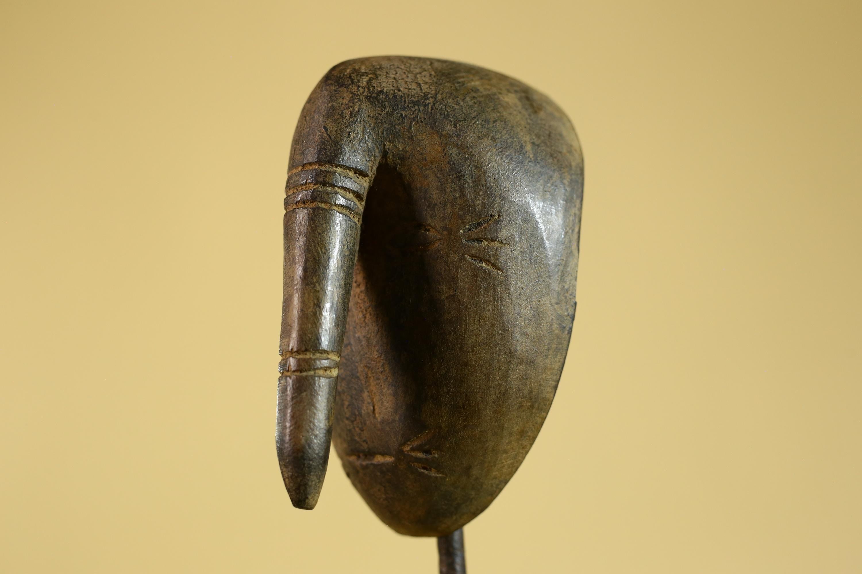 African Dan Wooden Mask with Elongated Nose – Tribal Wall Art G6271