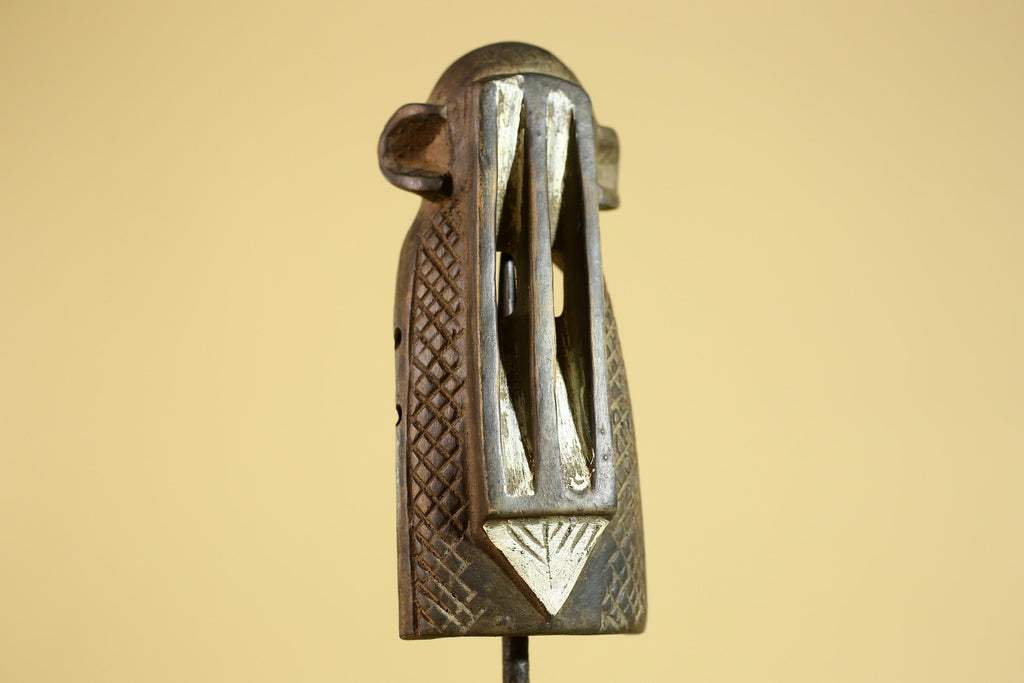 African Tribal Wooden Mask Hand Carved Ethnic Wall Art Primitive Decor-G6291