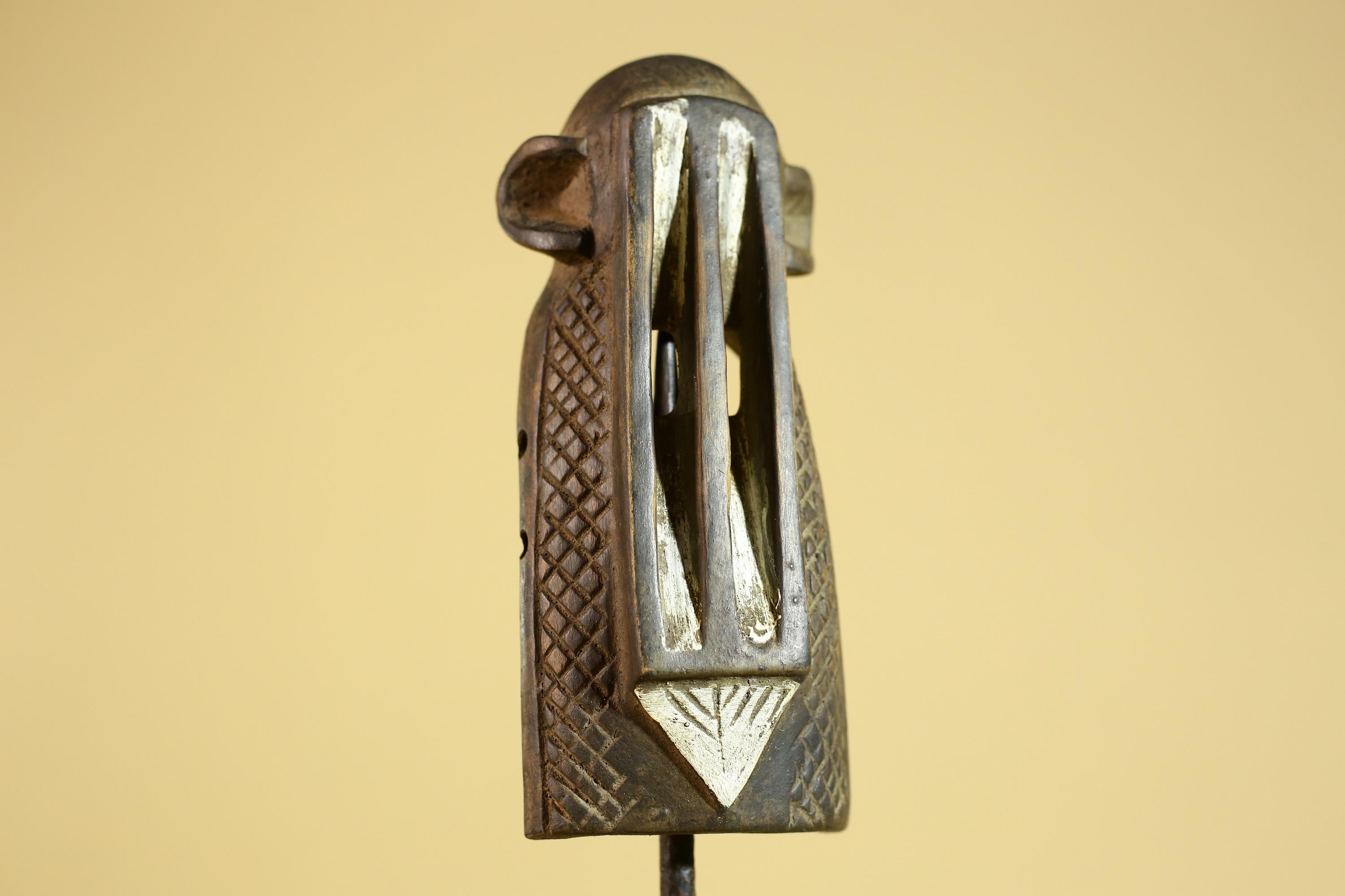 African Tribal Wooden Mask Hand Carved Ethnic Wall Art Primitive Decor-G6291