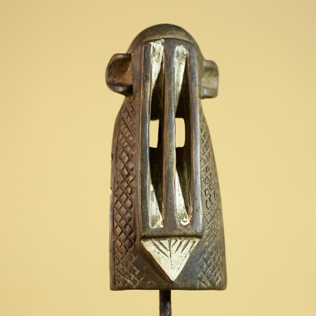 African Tribal Wooden Mask Hand Carved Ethnic Wall Art Primitive Decor-G6291
