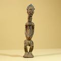African Wooden Standing Figure Hand Carved With Elongated Neck-G6297