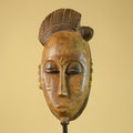 African Carved Wooden Mask Small Hand Carved Tribal Decor-G6303