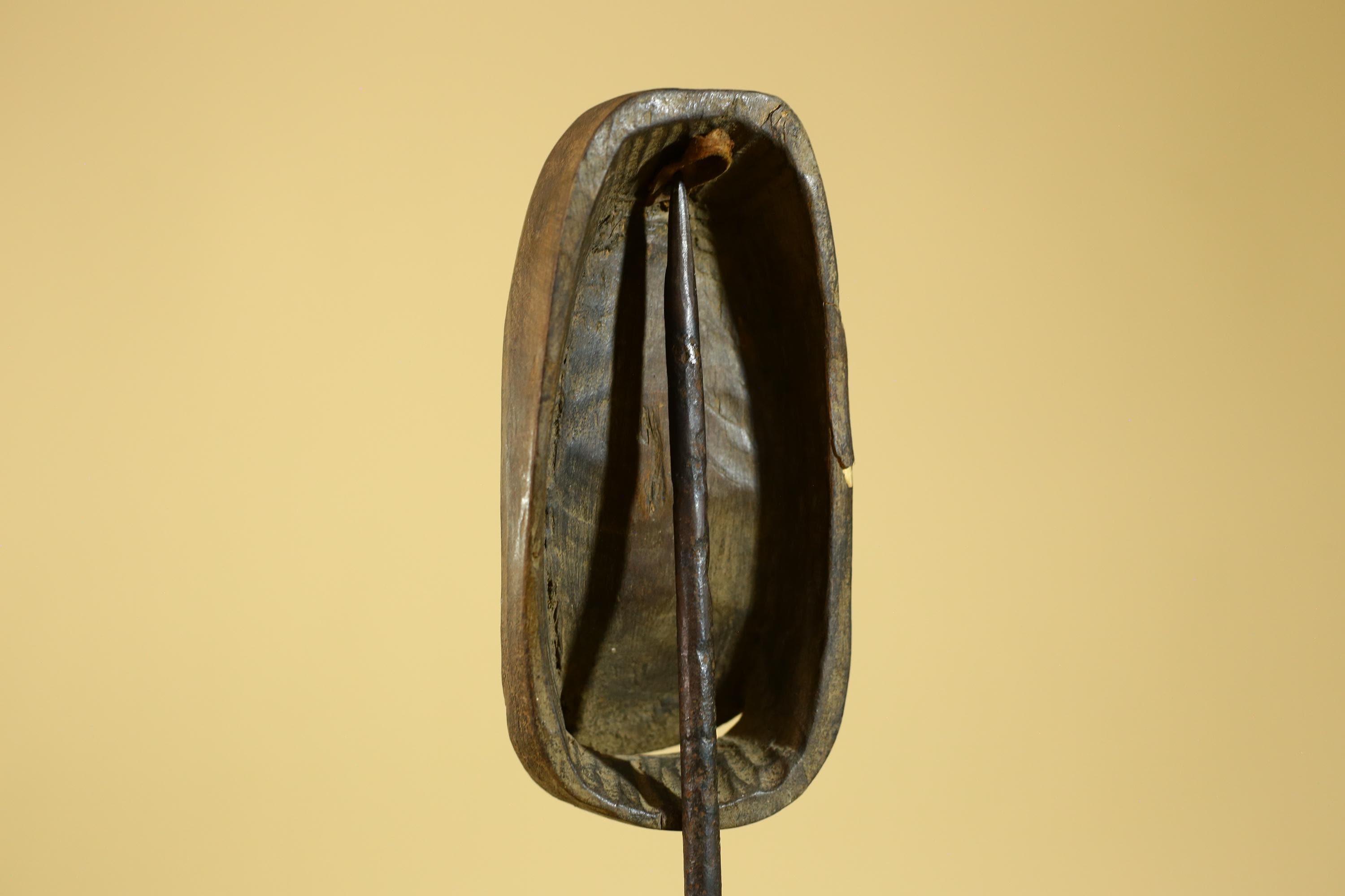 African Tribal Wooden Mask Hand Carved Elongated Face Ethnographic Decor-G6305