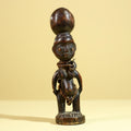 African Tribal Fertility Figure Sculpture Hand Carved Wood Decor Statue-G6316