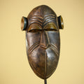 African Tribal Mask Hand Carved Wood  Decor Sculptur Wall Hanging -G6321