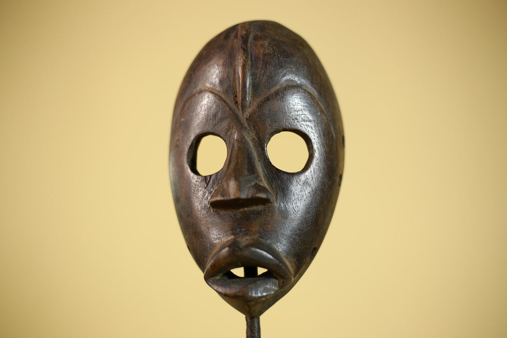 African Tribal Mask Hand Carved Wood Wall Mask Ethnographic Sculpture-G6322