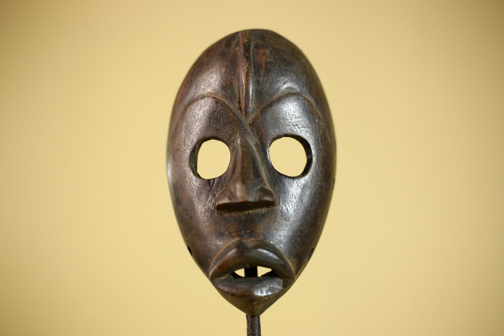 African Tribal Mask Hand Carved Wood Wall Mask Ethnographic Sculpture-G6322