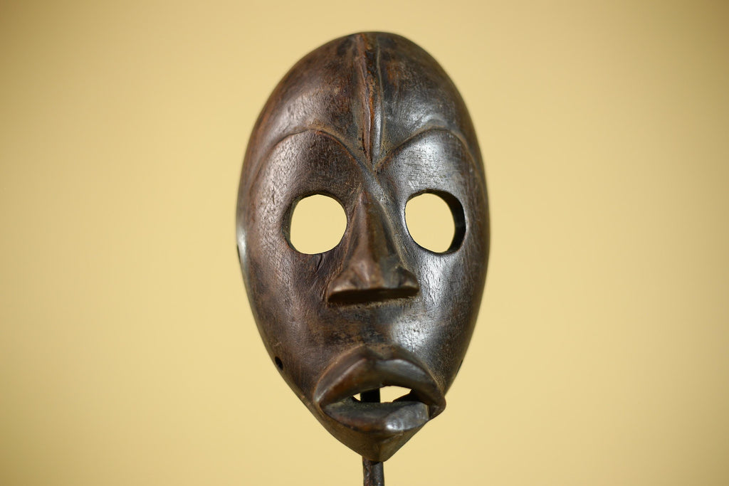 African Tribal Mask Hand Carved Wood Wall Mask Ethnographic Sculpture-G6322