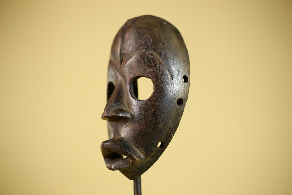 African Tribal Mask Hand Carved Wood Wall Mask Ethnographic Sculpture-G6322