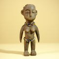 African Wooden Female Figure Hand Carved Wood Statue Ethnographic Art-G6318
