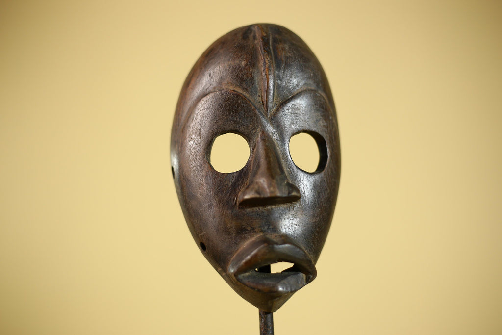 African Tribal Mask Hand Carved Wood Wall Mask Ethnographic Sculpture-G6322
