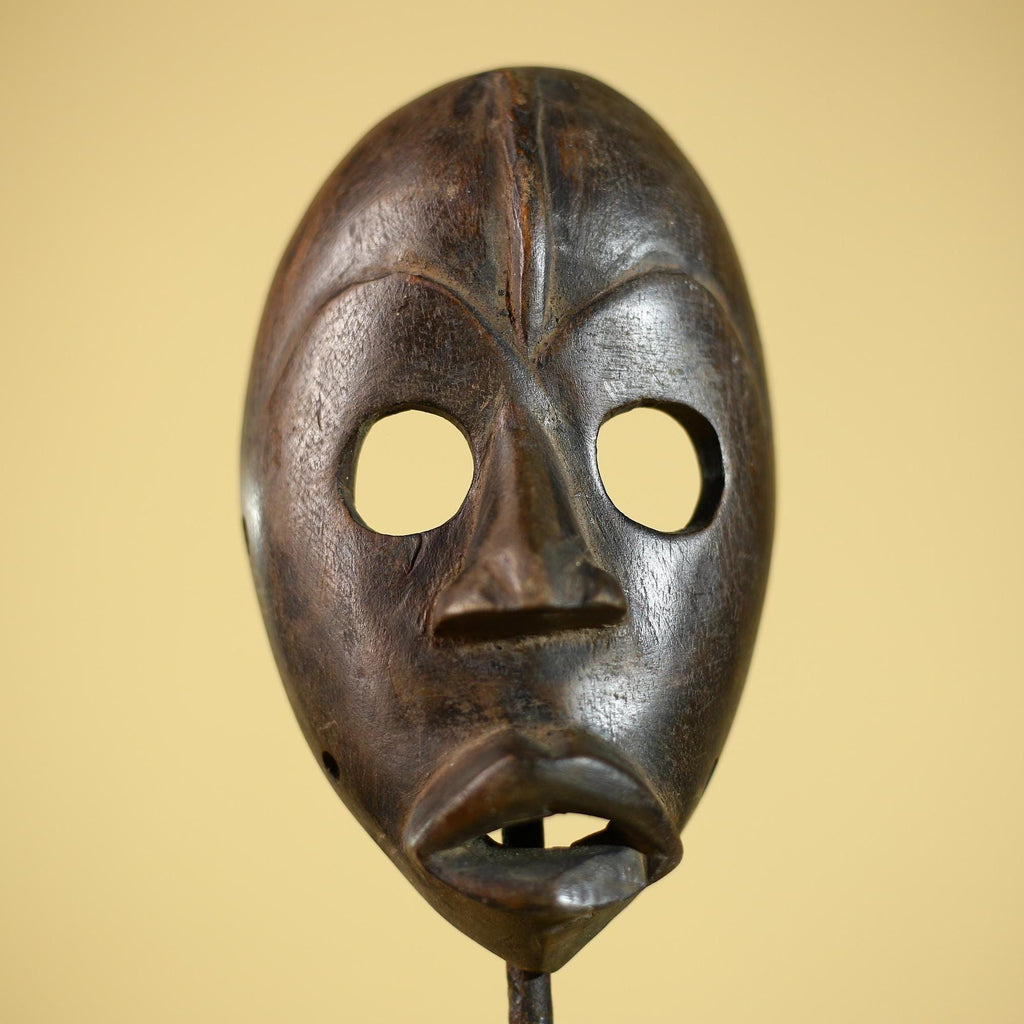 African Tribal Mask Hand Carved Wood Wall Mask Ethnographic Sculpture-G6322