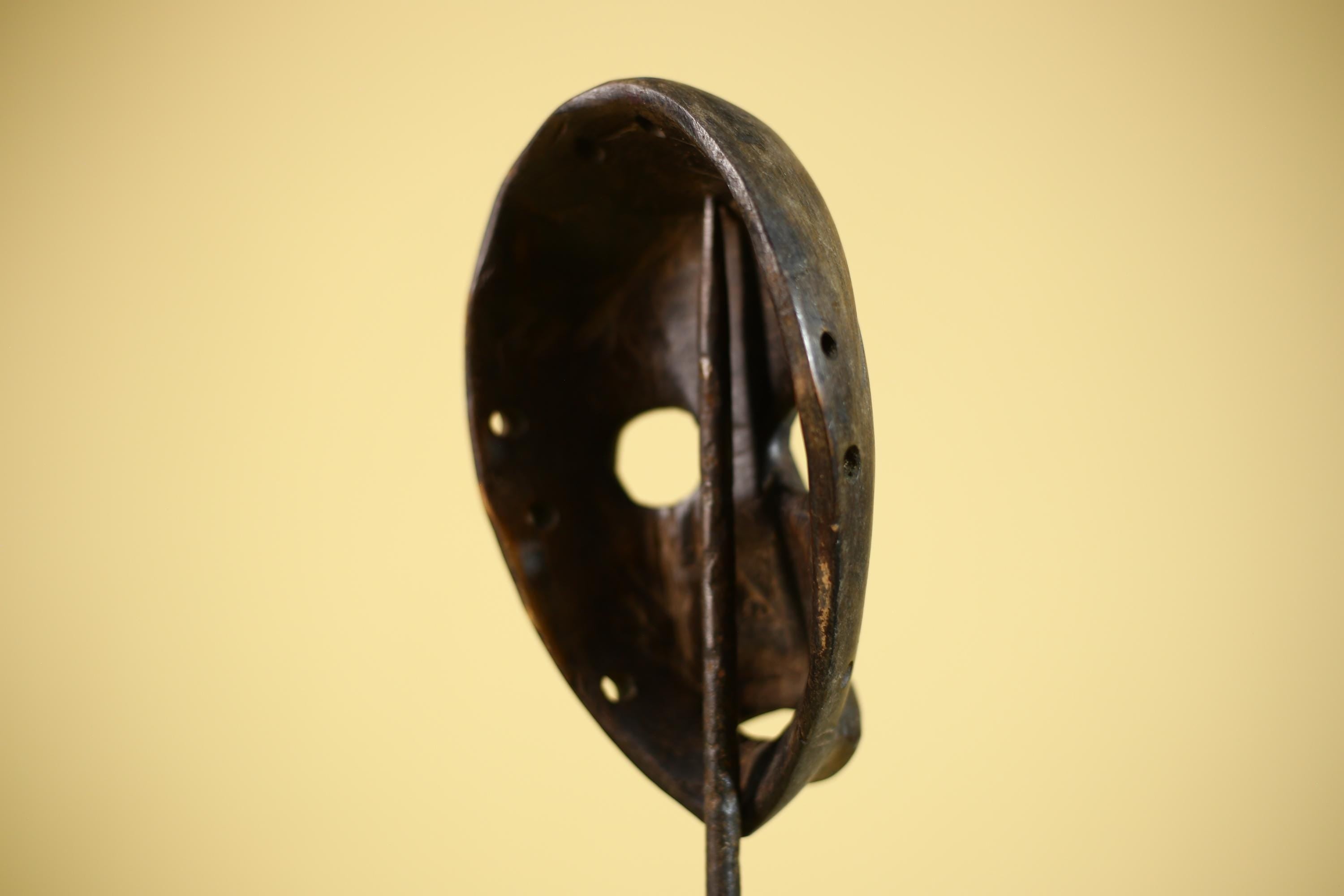 African Tribal Mask Hand Carved Wood Wall Mask Ethnographic Sculpture-G6322