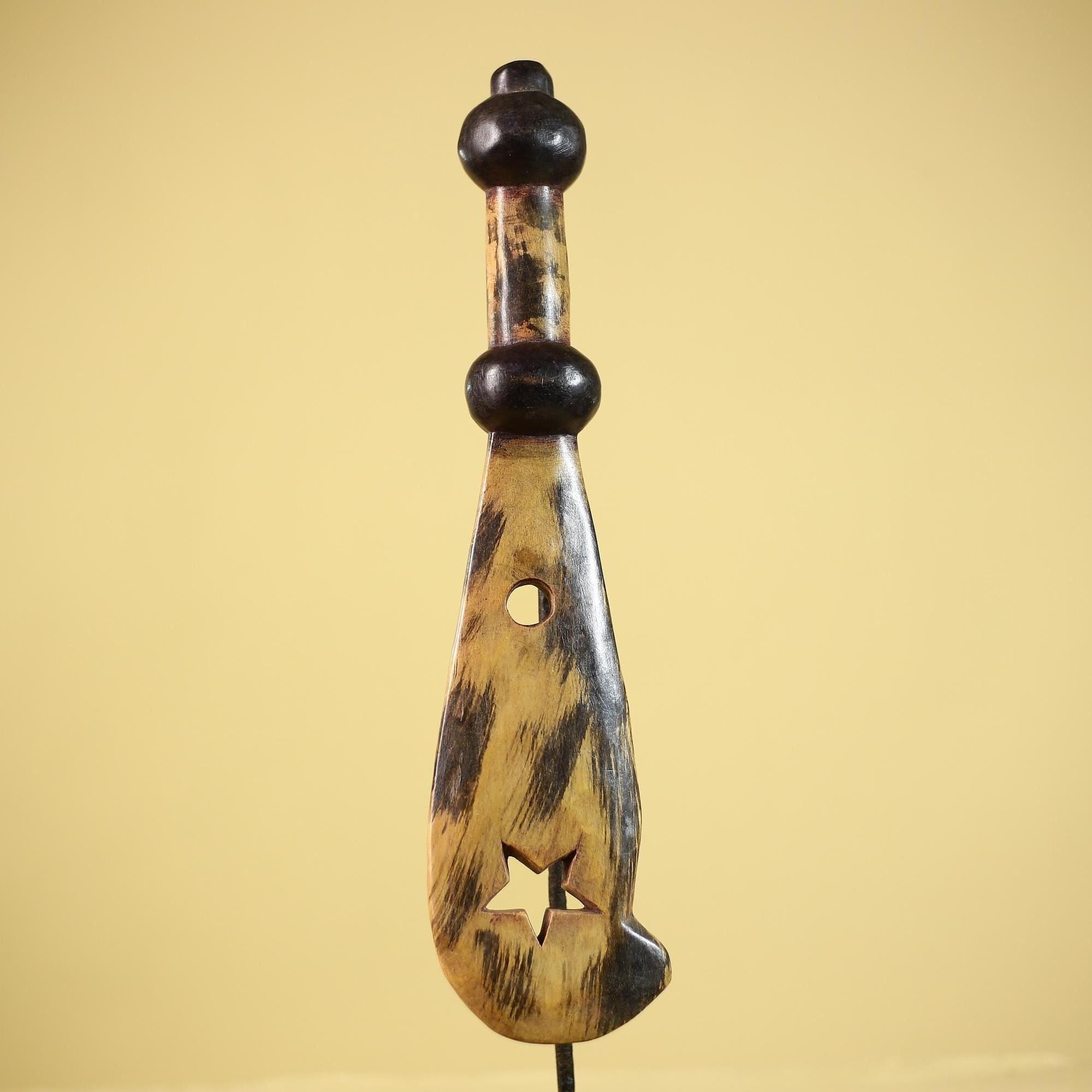 African Hand Carved Wood Fertility Figure Tribal Sculpture African Art Decor-G6326