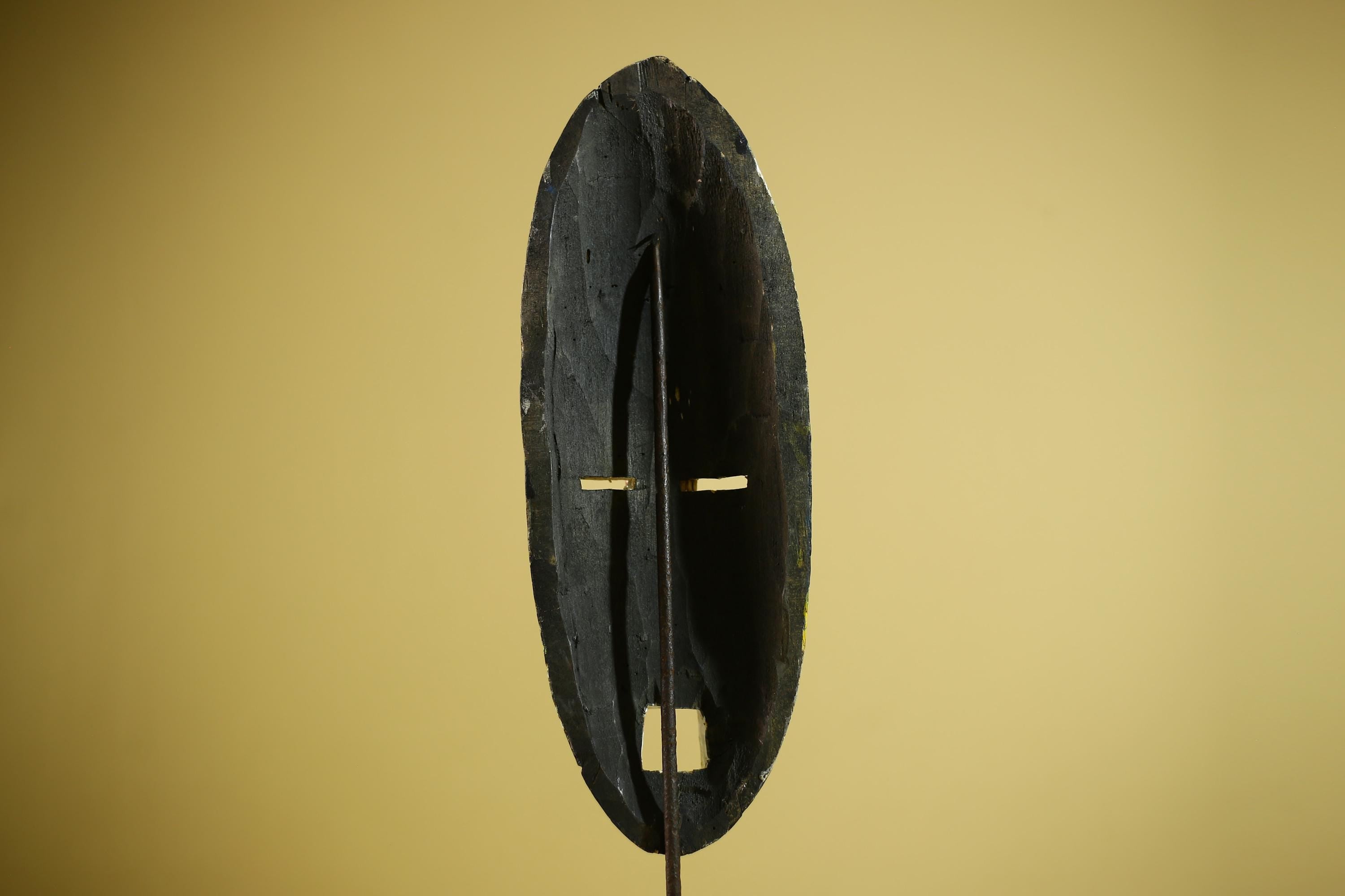 Hand Painted African Mask Wooden Tribal Sculpture Wall Hanging Decor-G6338