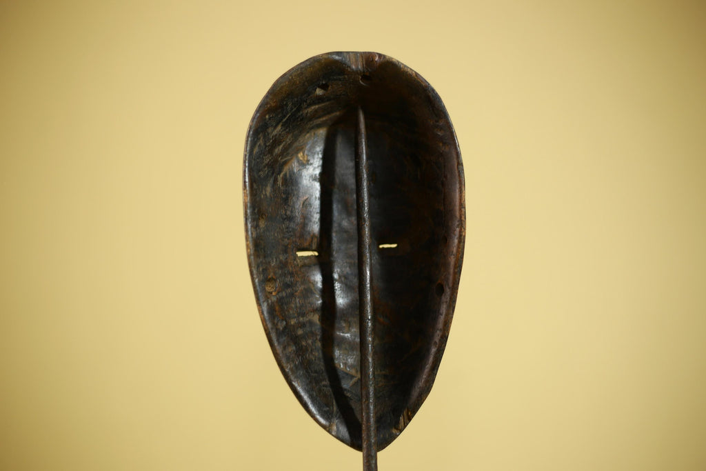 African Long Nose Mask Hand Carved Wood Tribal Wall Decor Sculpture-G6341