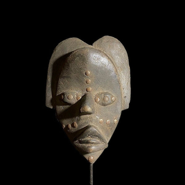 Vintage Hand Carved Wooden Tribal African Art Face Mask