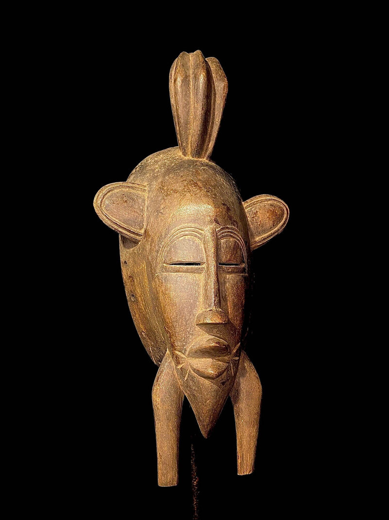 antique wall african mask Traditional vintage tribal one