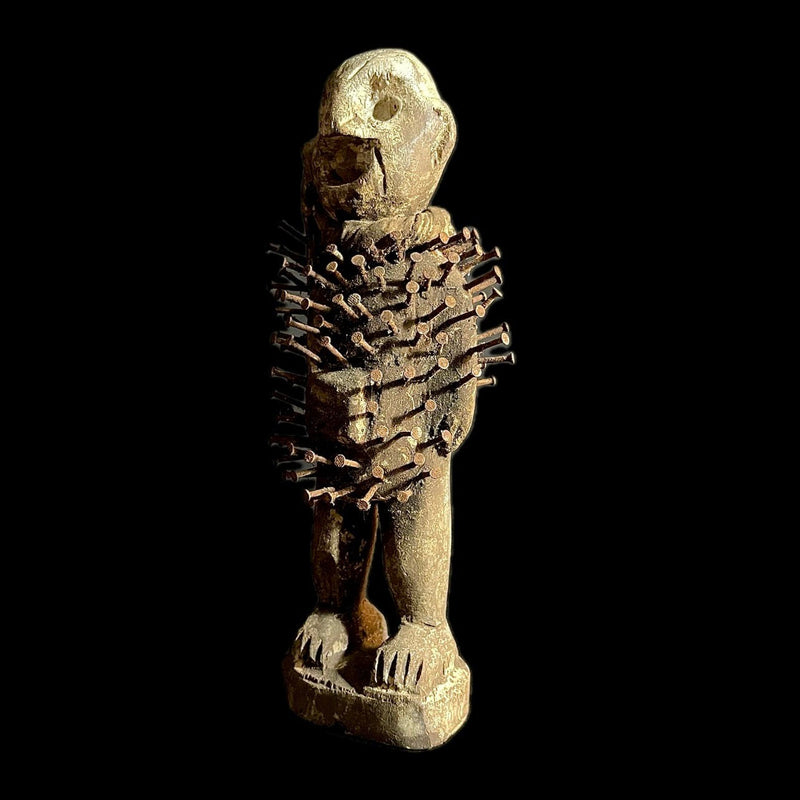 wooden figures art primitive art collectibles Nkisi Nkondi