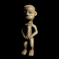 wooden figures depicts an African Yoruba African Statue
