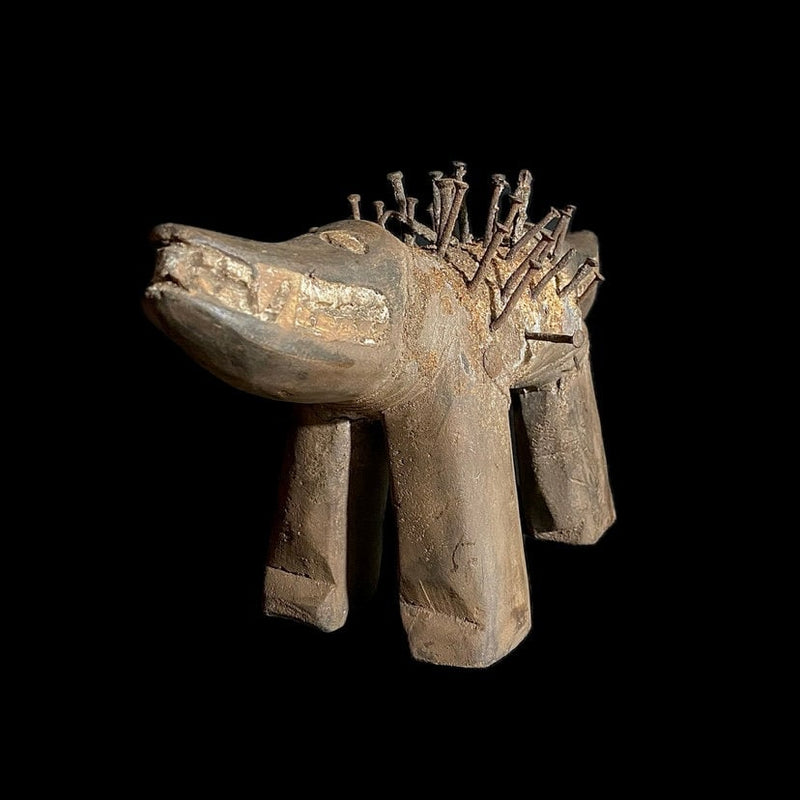 wooden figures-primitive decor Nkisi N’Kondi hand carved