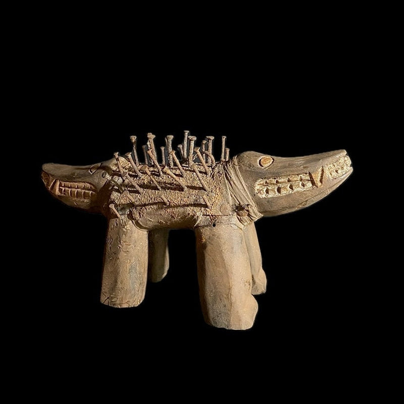 wooden figures-primitive decor Nkisi N’Kondi hand carved