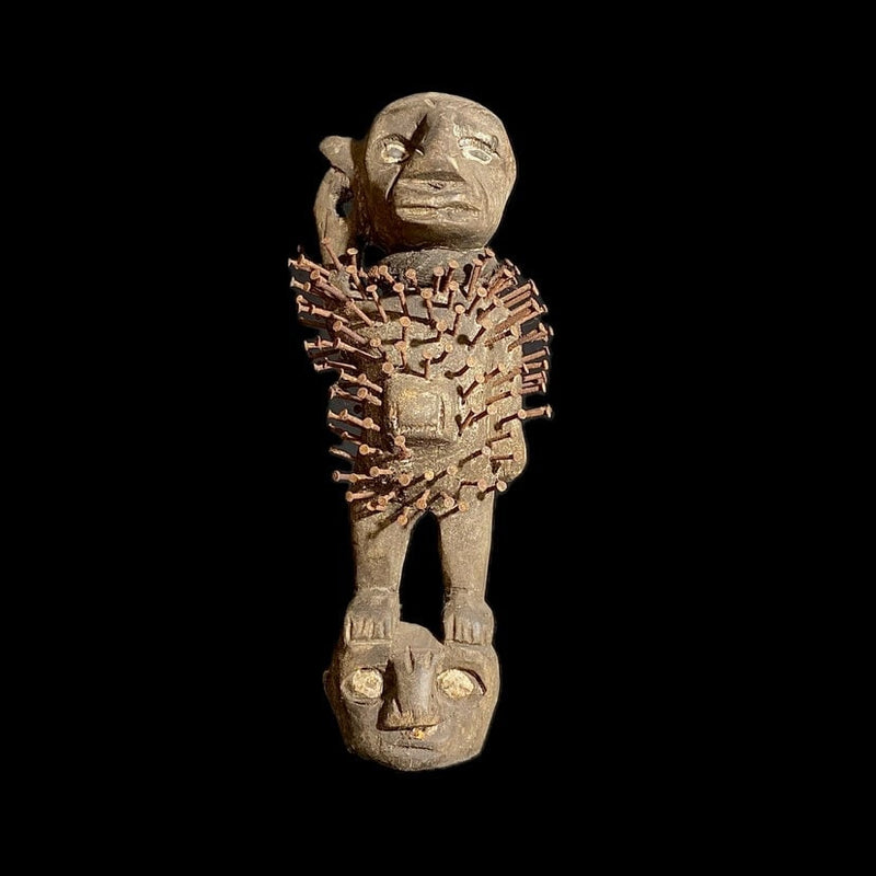 wooden figures primitive decor Nkisi N’Kondi hand carved