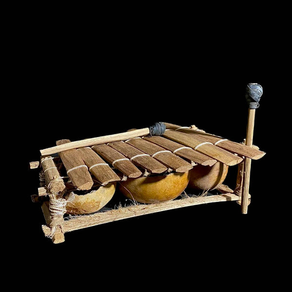 Xylophone Primitive Carved Wood Musical Xylophone handmade