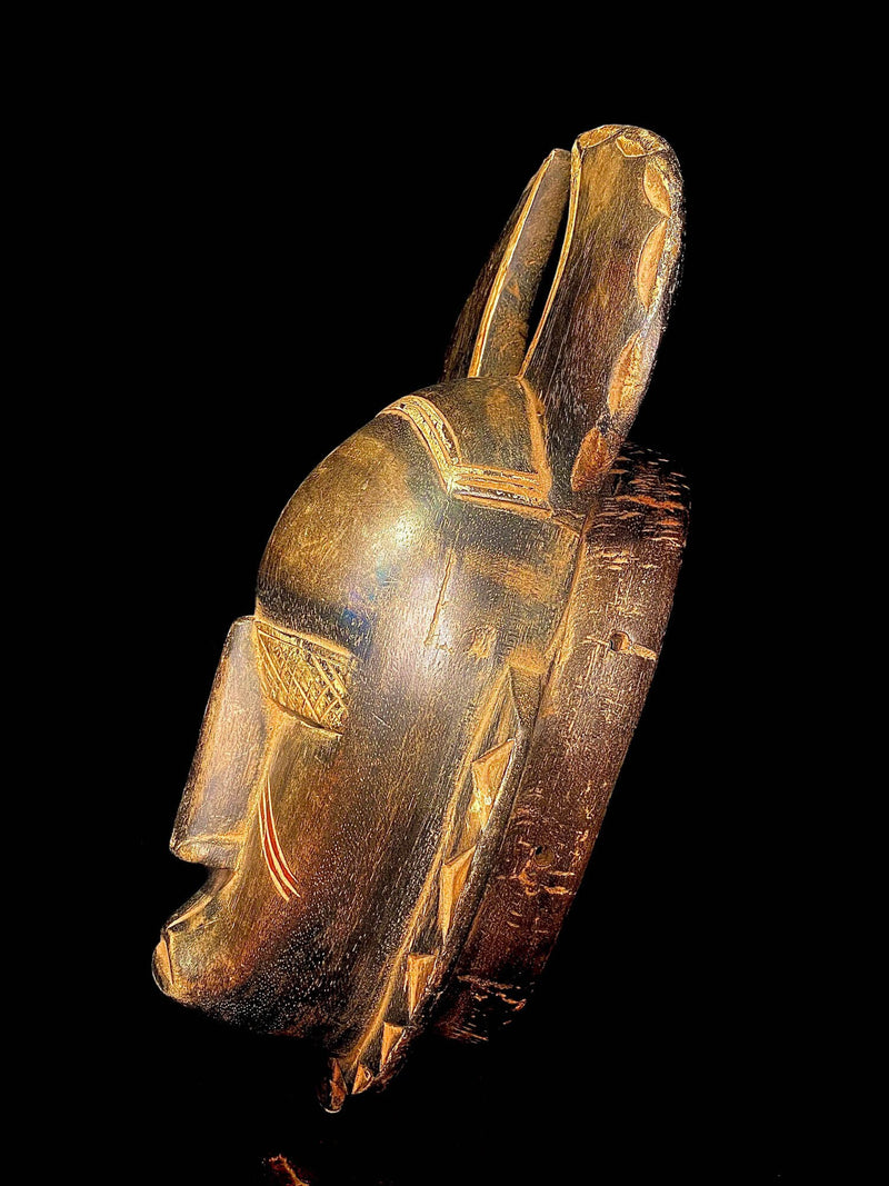 african mask Wood Folk Art Mask Hand Carved Tribal Guro Bete Mask -2485
