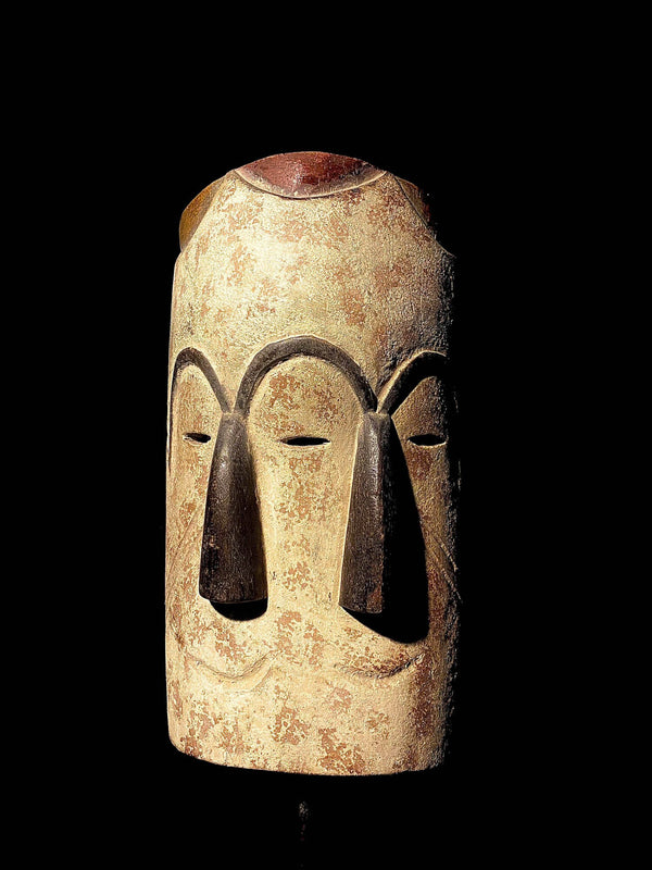 african mask Tribal African Art Art Premiere Arte Lega Mask Three Faces-3576