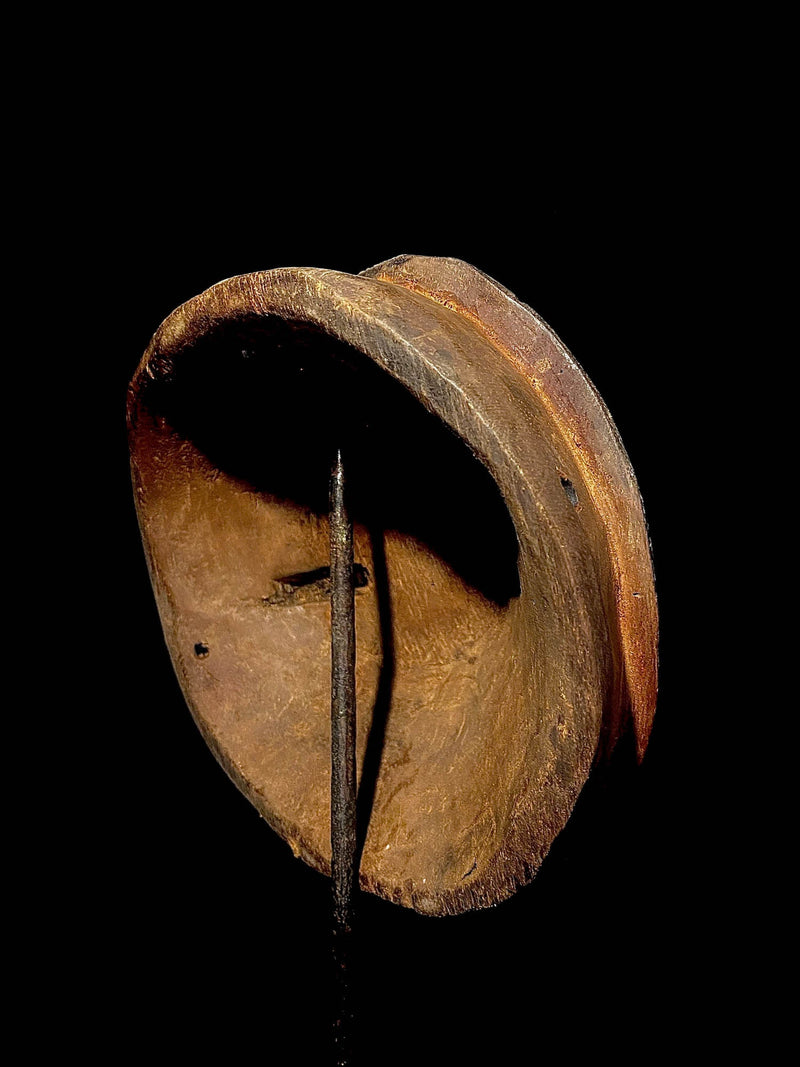 African Mask Wooden Hand Carved Vintage Wall Mask Facial Mask Ekpo Eket Mask-5013