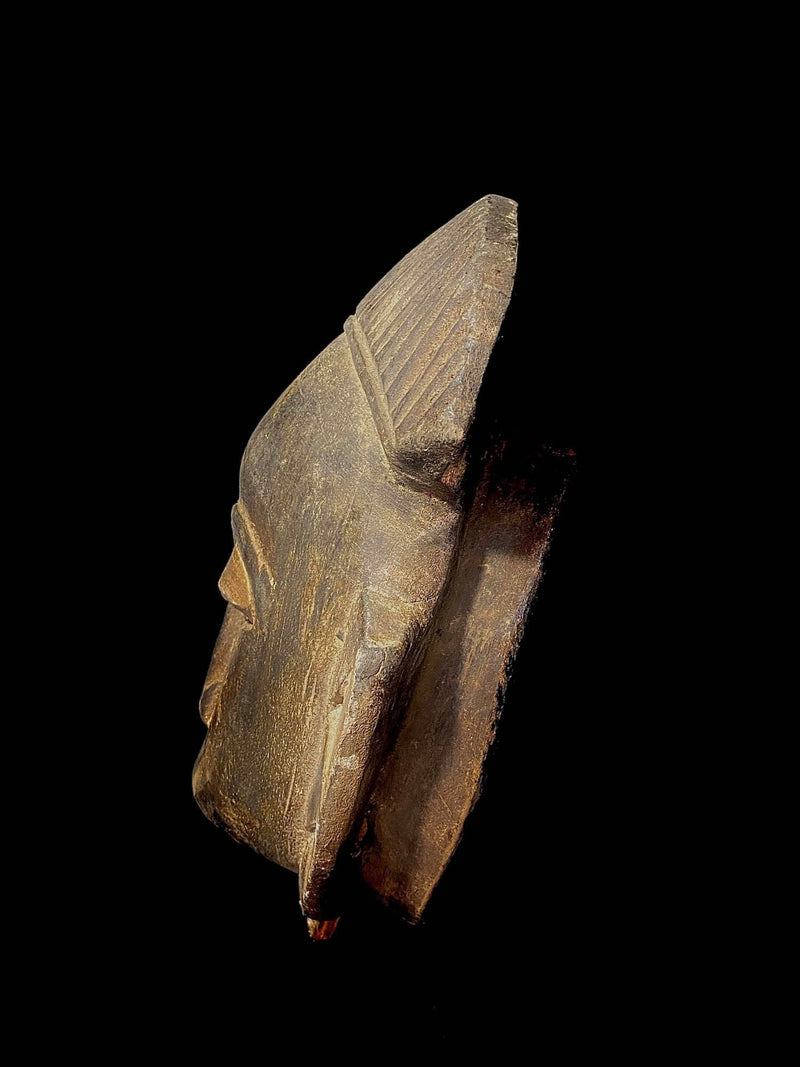 tribal mask wall decoration hand-carved wooden mask  guro Baule African mask antique Wall Hanging one piece Handmade Home Décor  -5381