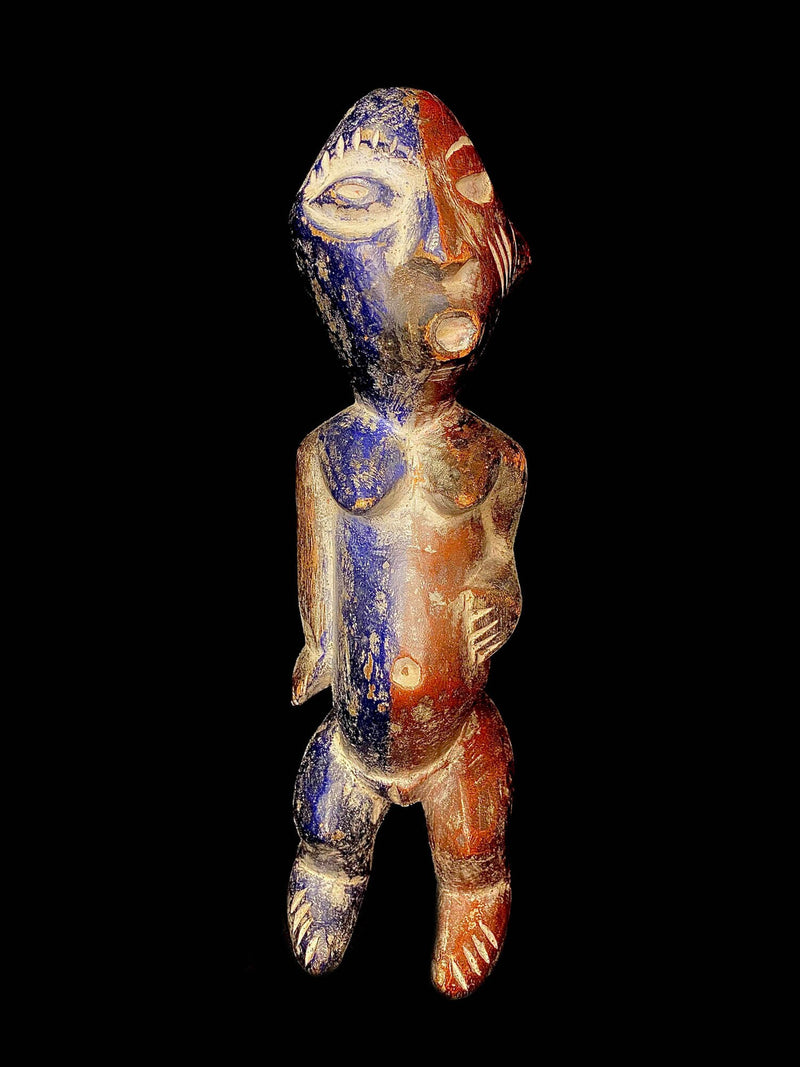 African sculpture Tribal Art Wooden Carved statue tribal wood Ancestor Figure-6531