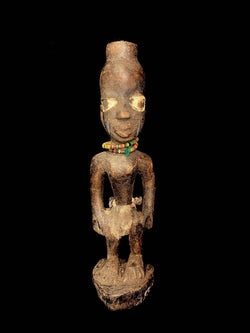 African sculpture Tribal Art Wooden Carved statue tribal wood Statue Yoruba-6557
