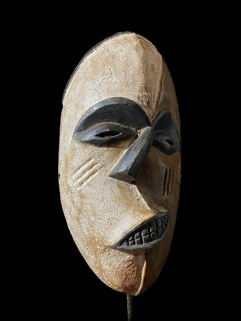 african mask Tribal Face Mask Wood Hand Carved Mask Wall Hanging Igbo Spirit 6745