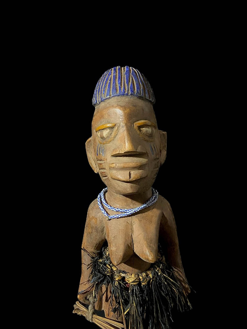 african sculpture Tribal Art Wooden Carved statue tribal Wall Sculptures Figure Ibeji Figure Yoruba Oshogbo Erin Region Nigeria-6761