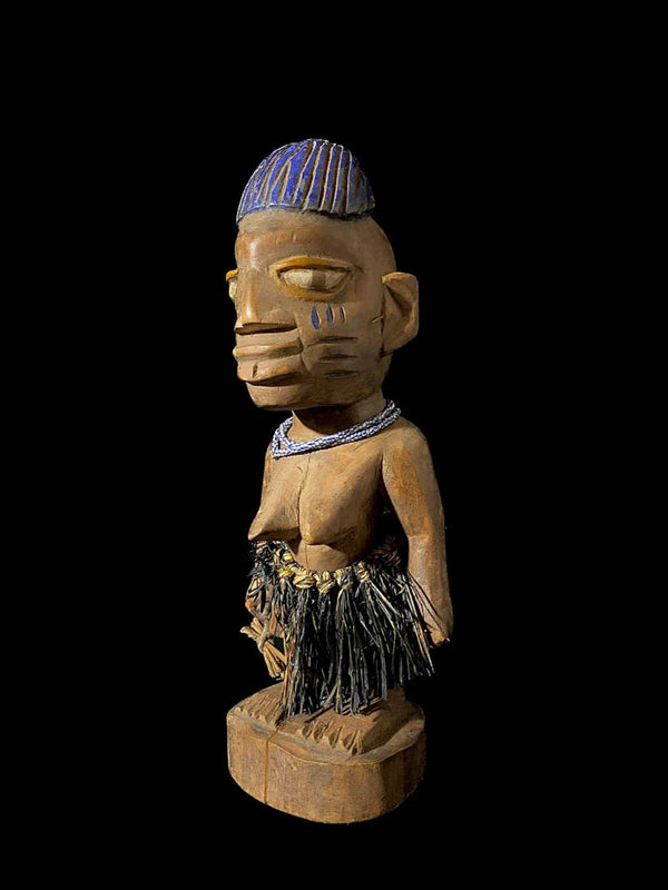african sculpture Tribal Art Wooden Carved statue tribal Wall Sculptures Figure Ibeji Figure Yoruba Oshogbo Erin Region Nigeria-6761