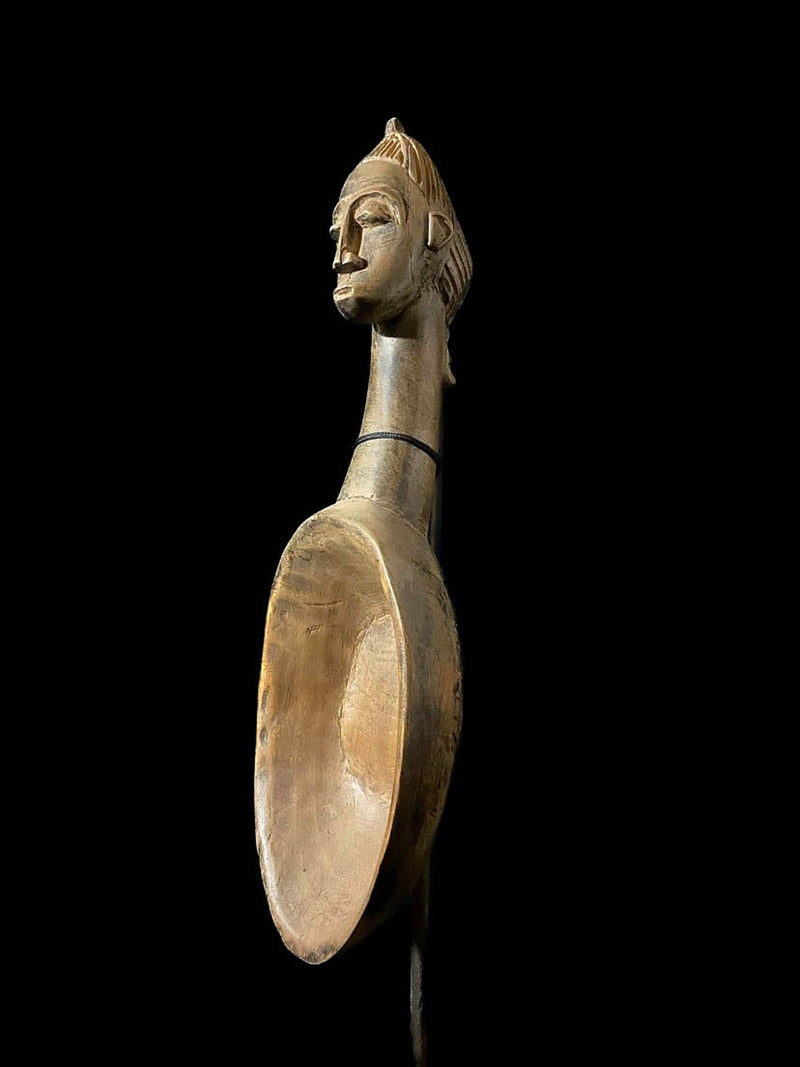 african sculpture Tribal Art Wooden Carved statue tribal Wall Sculptures Tribal Wooden Carved Statue Spoons In African Art Dan-6767