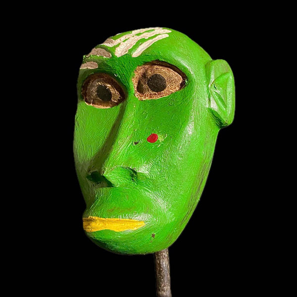 African Masks Also Known As Hanging Lega Mask Carved Vintage Mask- 8115