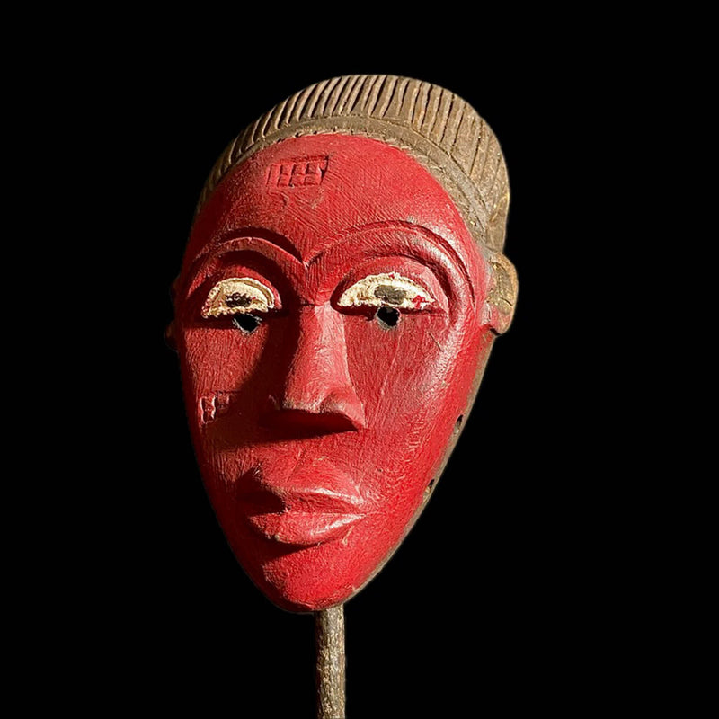 Vintage Hand Carved Wooden Tribal African Art Face Mask African Guro Primitive Art-8126