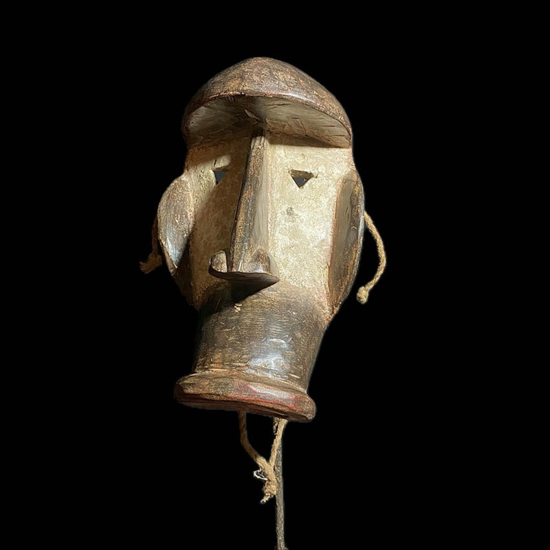 African Mask africa wood mask Tribal Mask Handmade vintage Dan Déanglé-8158