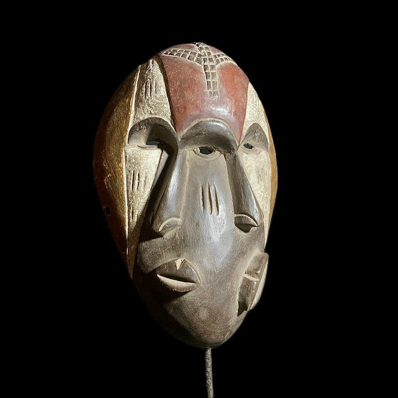 african mask Igbo Mask Gabon Wall Hanging Primitive Collectibles Home Decor -8235