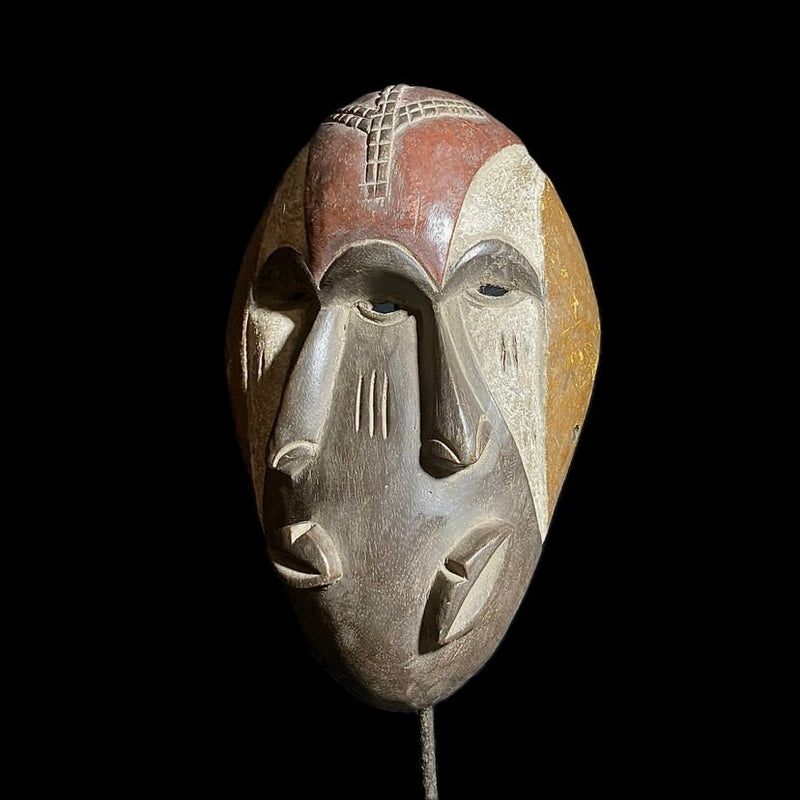 african mask Igbo Mask Gabon Wall Hanging Primitive Collectibles Home Decor -8235