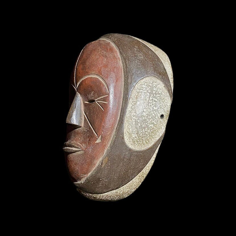 african mask Hand Carved Decorative African and Dan Kran mask -8232