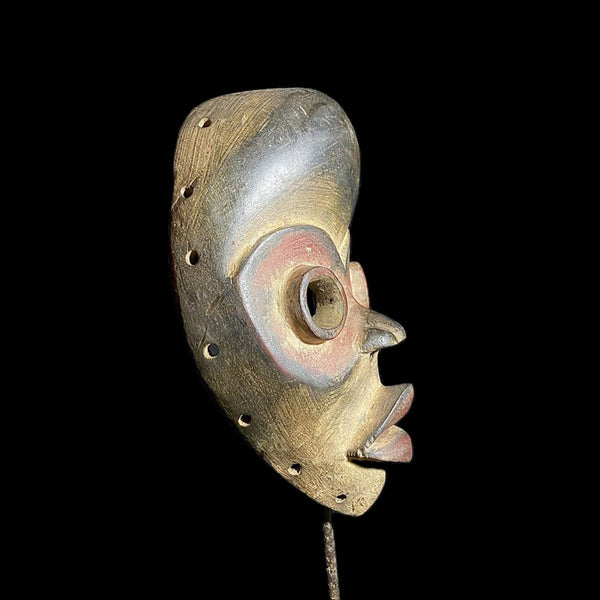 african mask Ghana Mask Wood Handmade Wall Hanging Primitive Art Mask -8190