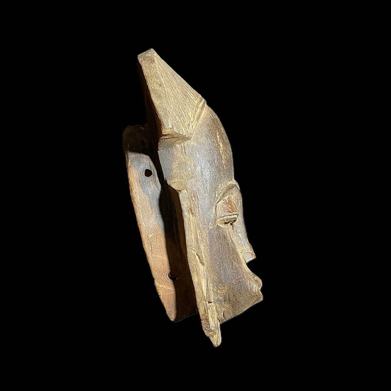 african mask Tribal Face Mask Wood Hand Carved Wall Hanging Baule Mask-8194