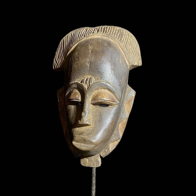 african mask Tribal Face Mask Wood Hand Carved Wall Hanging Baule Mask-8194