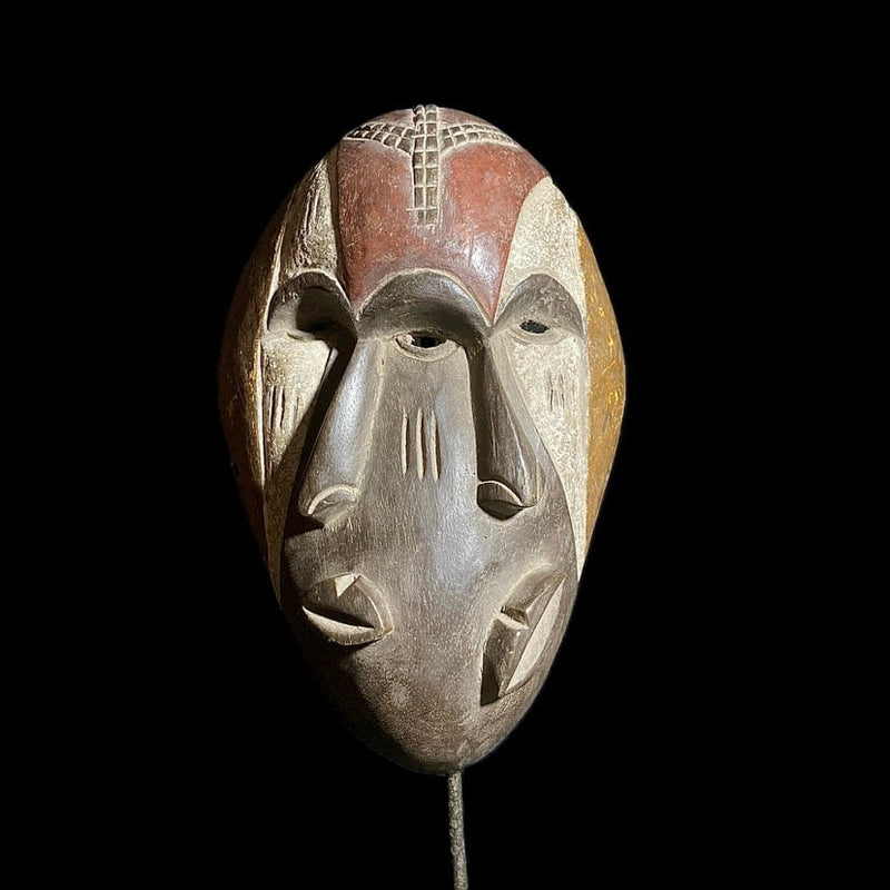 african mask Igbo Mask Gabon Wall Hanging Primitive Collectibles Home Decor -8235