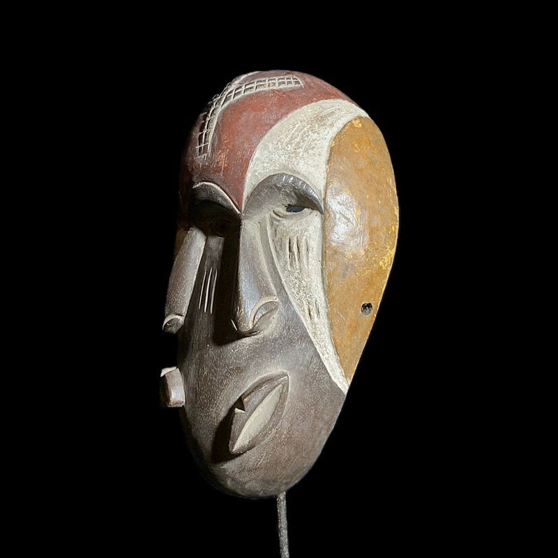 african mask Igbo Mask Gabon Wall Hanging Primitive Collectibles Home Decor -8235